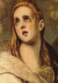 El Greco The Penitent Magdalen Detail A4 Photo Print