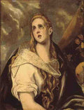 El Greco The Penitent Magdalen A4 Photo Print