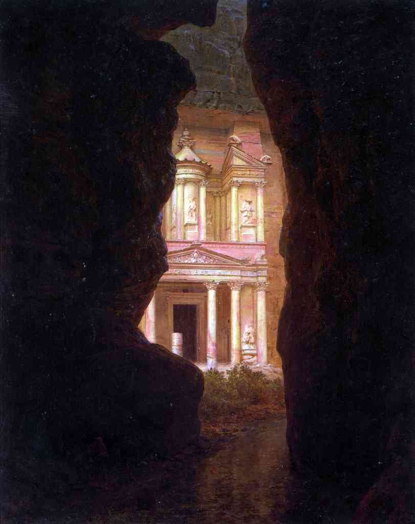 El Khasne Petra Frederick Edwin Church A4 Photo Print