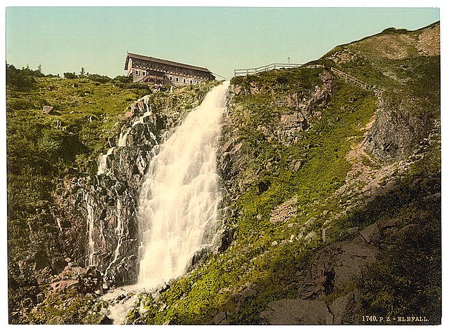 Elbfall Riesengebirge Vintage A4 Photo Print