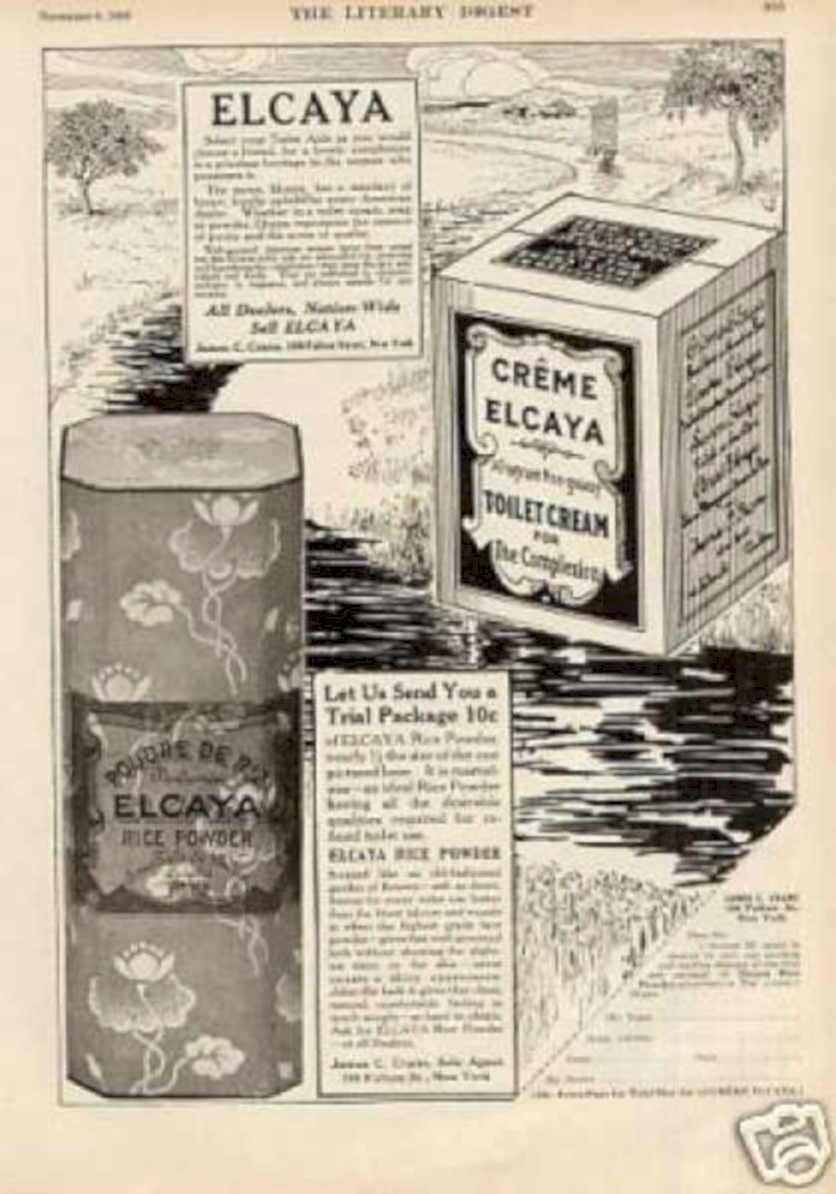 Elcaya Rice Boxes Vintage Retro Advert Ads A4 Photo Print