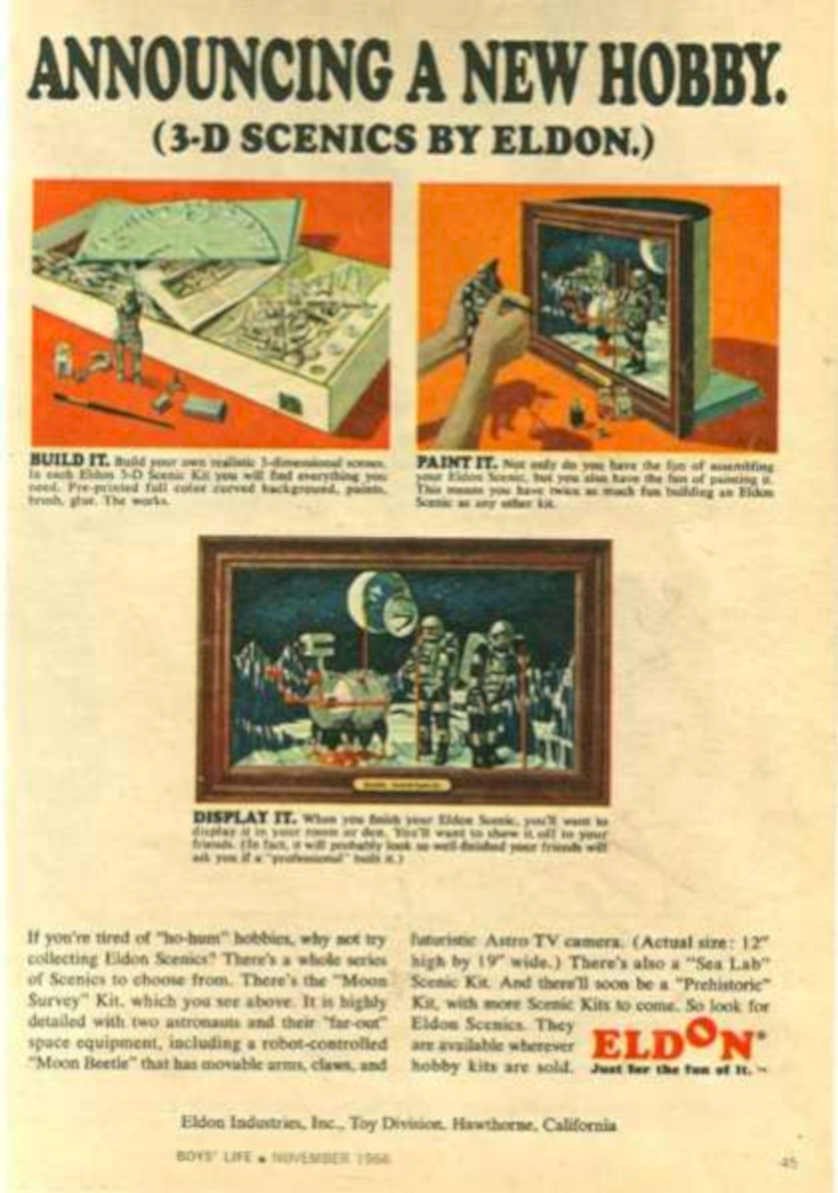 Eldon 3d Scenarios Vintage Retro Advert Ads A4 Photo Print