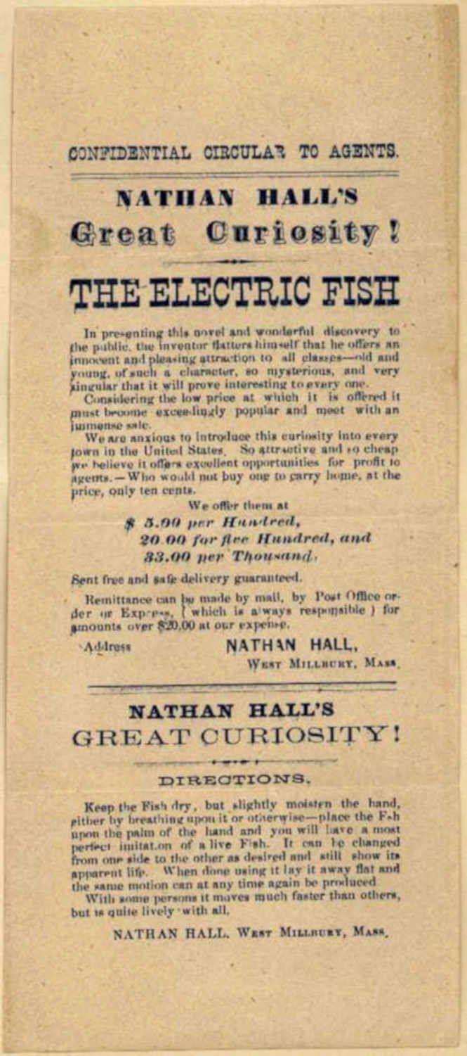 Electric Fish Hall Vintage Retro Advert Ads A4 Photo Print