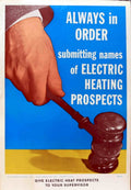 Electric Heating Prospects Vintage Retro Advert Poster A4 Photo Print