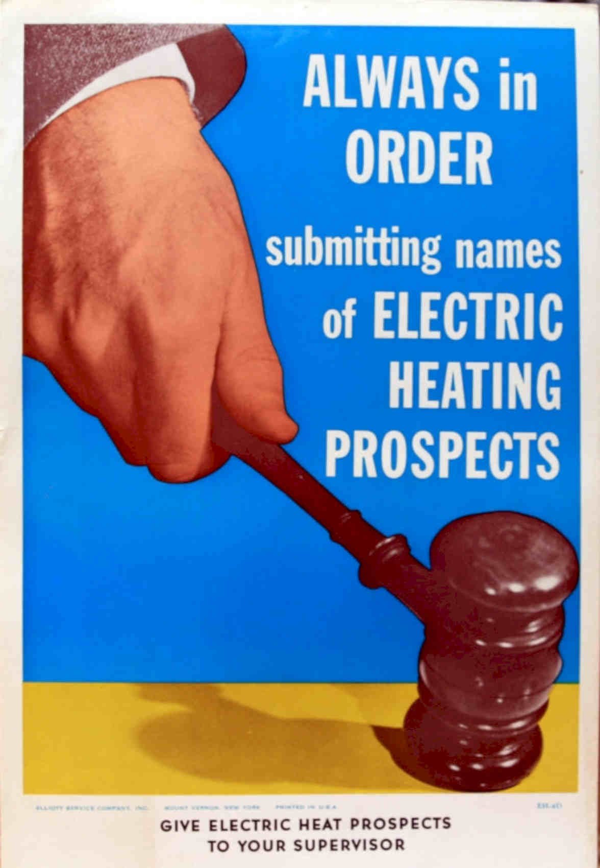 Electric Heating Prospects Vintage Retro Advert Poster A4 Photo Print