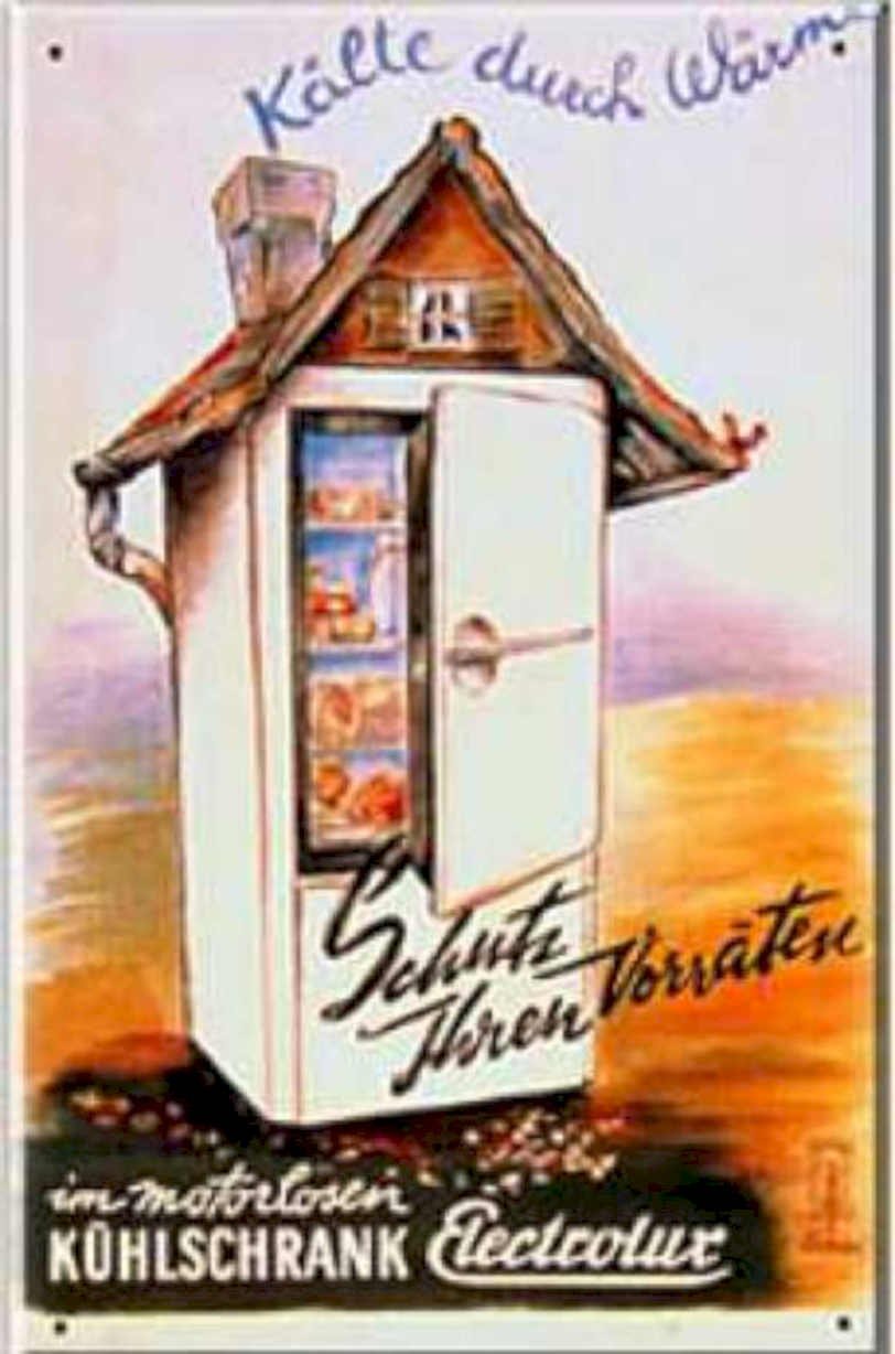 Electrolux Refrigerator K�lte Vintage Retro Advert Ads A4 Photo Print