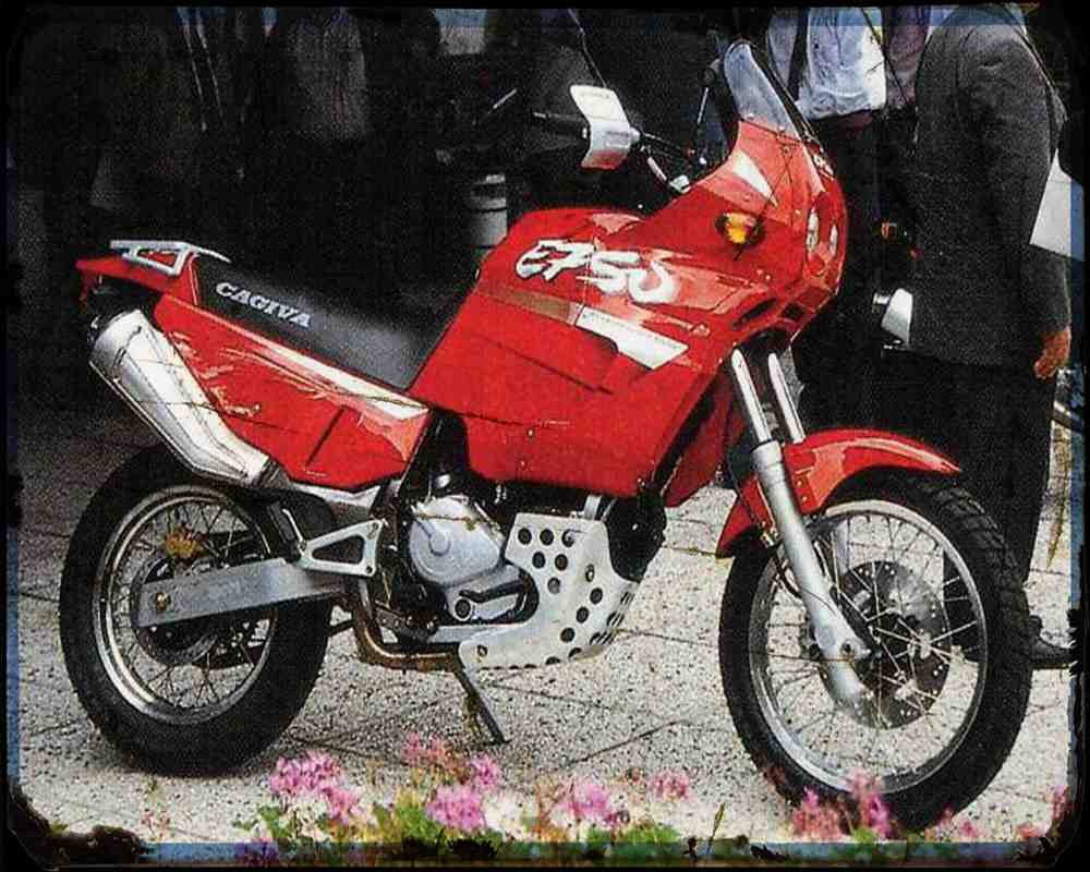 Elefant 750 95 A4 Photo Print Motorbike Vintage Aged