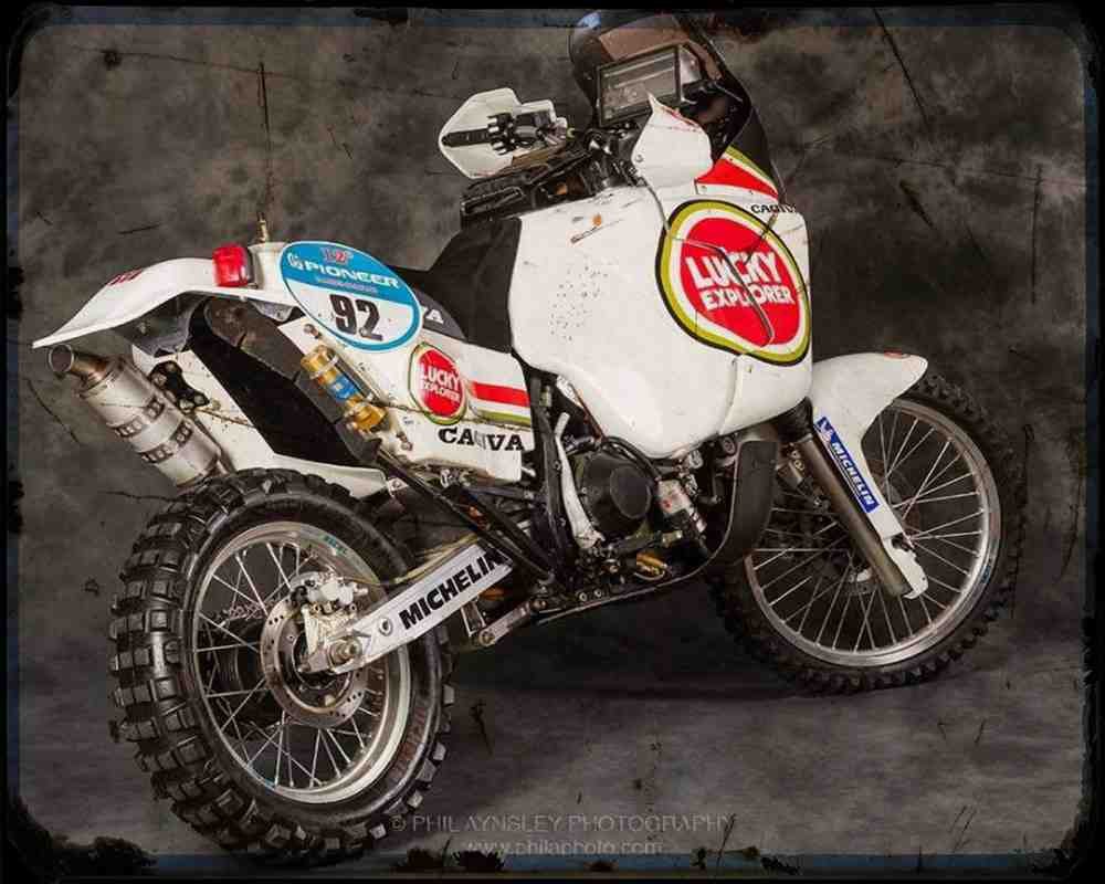 Elefant Dakar 90 3 A4 Photo Print Motorbike Vintage Aged