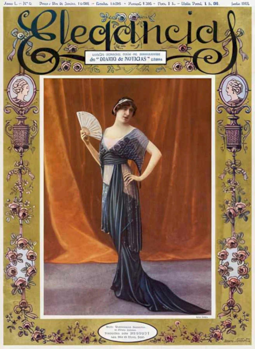 Elegancia Gown Notes Vintage Retro Advert Ads A4 Photo Print