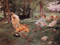 Elegant figures in a summer Garden Art A4 Photo Print UK