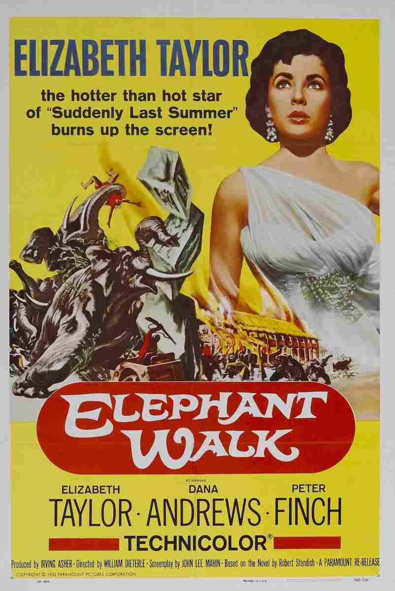 Elephant Walk 01  film star poster A4 Photo Print