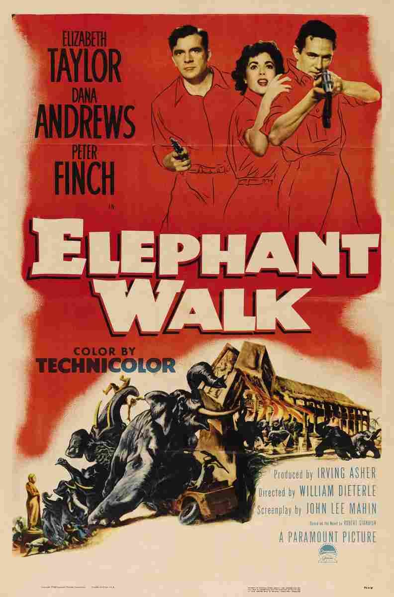 Elephant Walk 03  film star poster A4 Photo Print