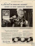 Elgin Watch Machines Vintage Retro Advert Ads A4 Photo Print