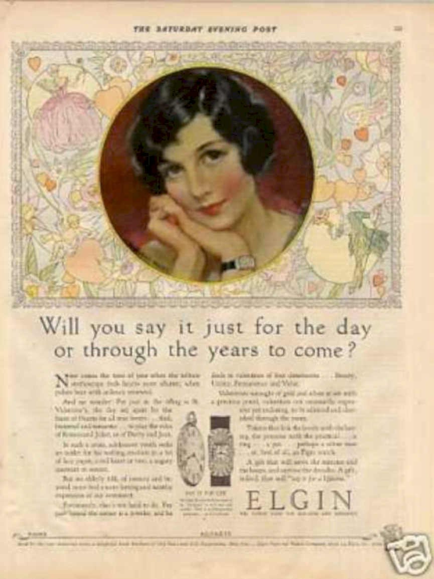 Elgin Watch Post Vintage Retro Advert Ads A4 Photo Print