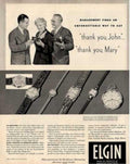 Elgin Watches Thankyou Vintage Retro Advert Ads A4 Photo Print