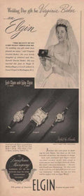 Elgin Wedding Bride Vintage Retro Advert Ads A4 Photo Print