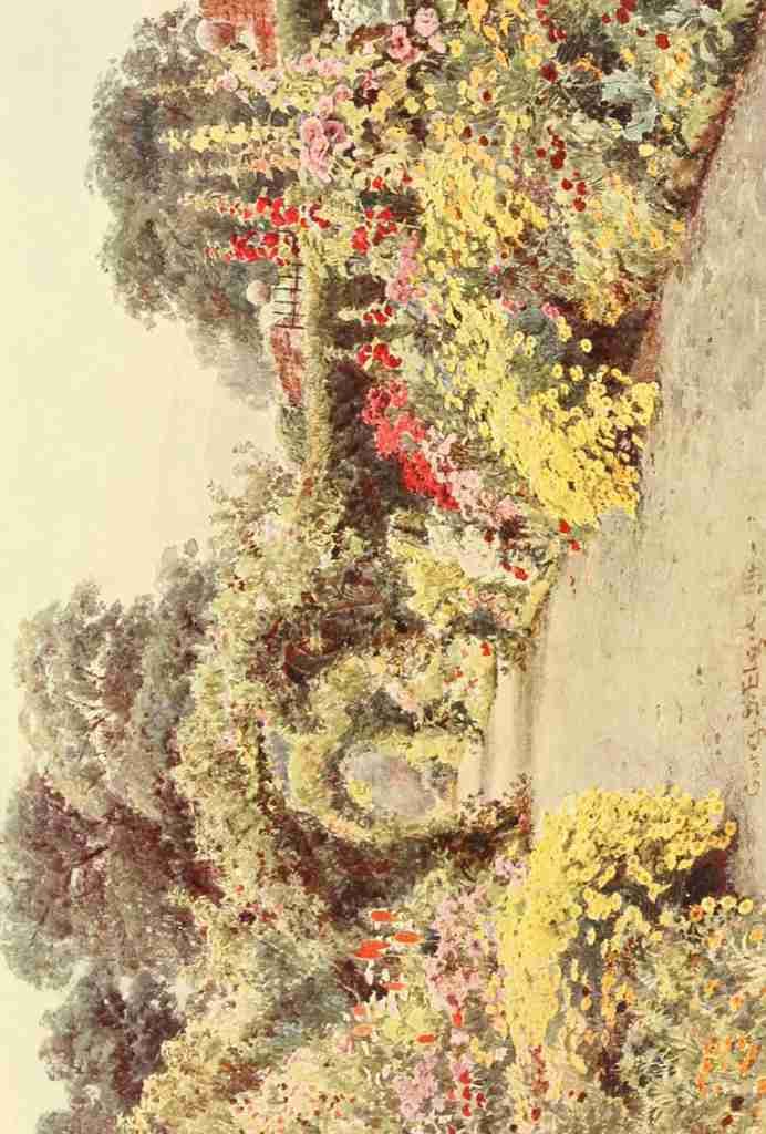Elgood George S 1851 1943 Some English Gardens 1904 Abbey Leix A4 Photo Print