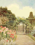 Elgood George S 1851 1943 Some English Gardens 1904 Crathes Phlox A4 Photo Print