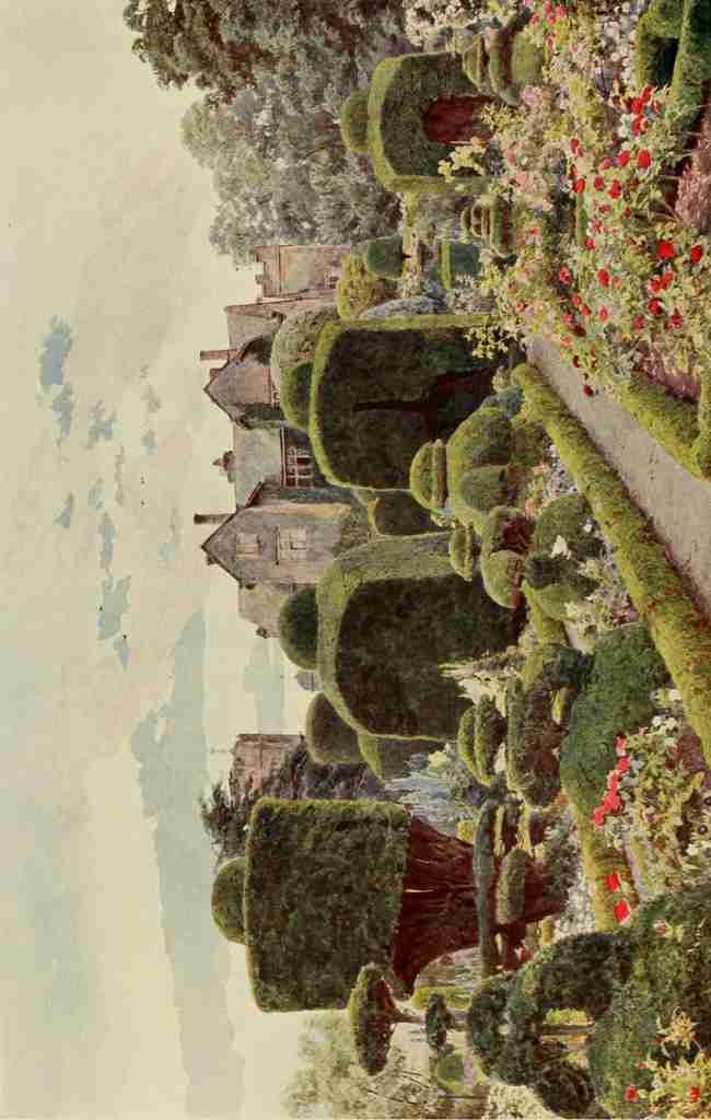 Elgood George S 1851 1943 Some English Gardens 1904 Levens A4 Photo Print