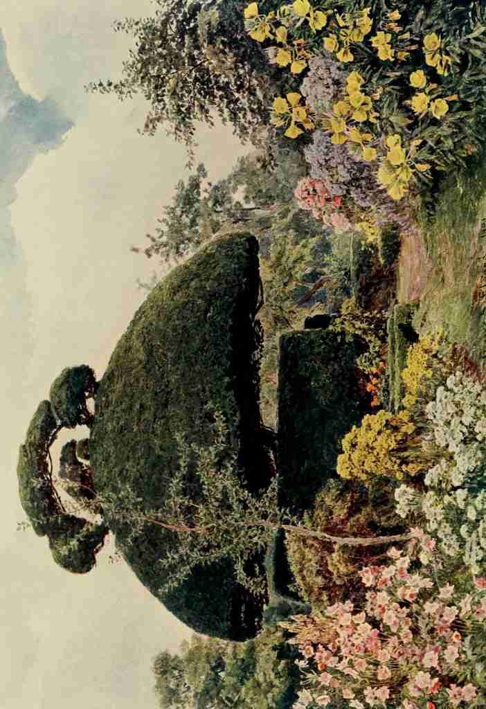 Elgood George S 1851 1943 Some English Gardens 1904 Lyde The Yew Arbour A4 Photo Print