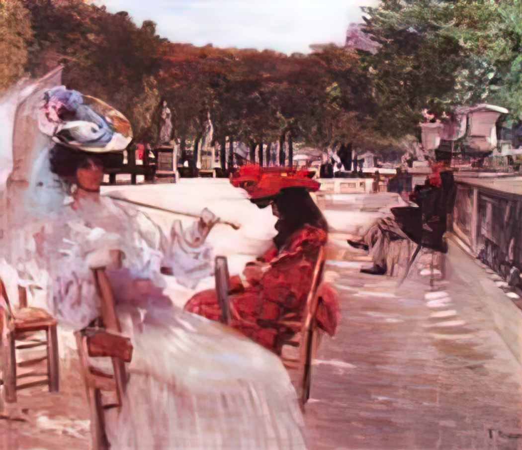 Eliseu Visconti garden in luxembourg 1905 Art A4 Photo Print