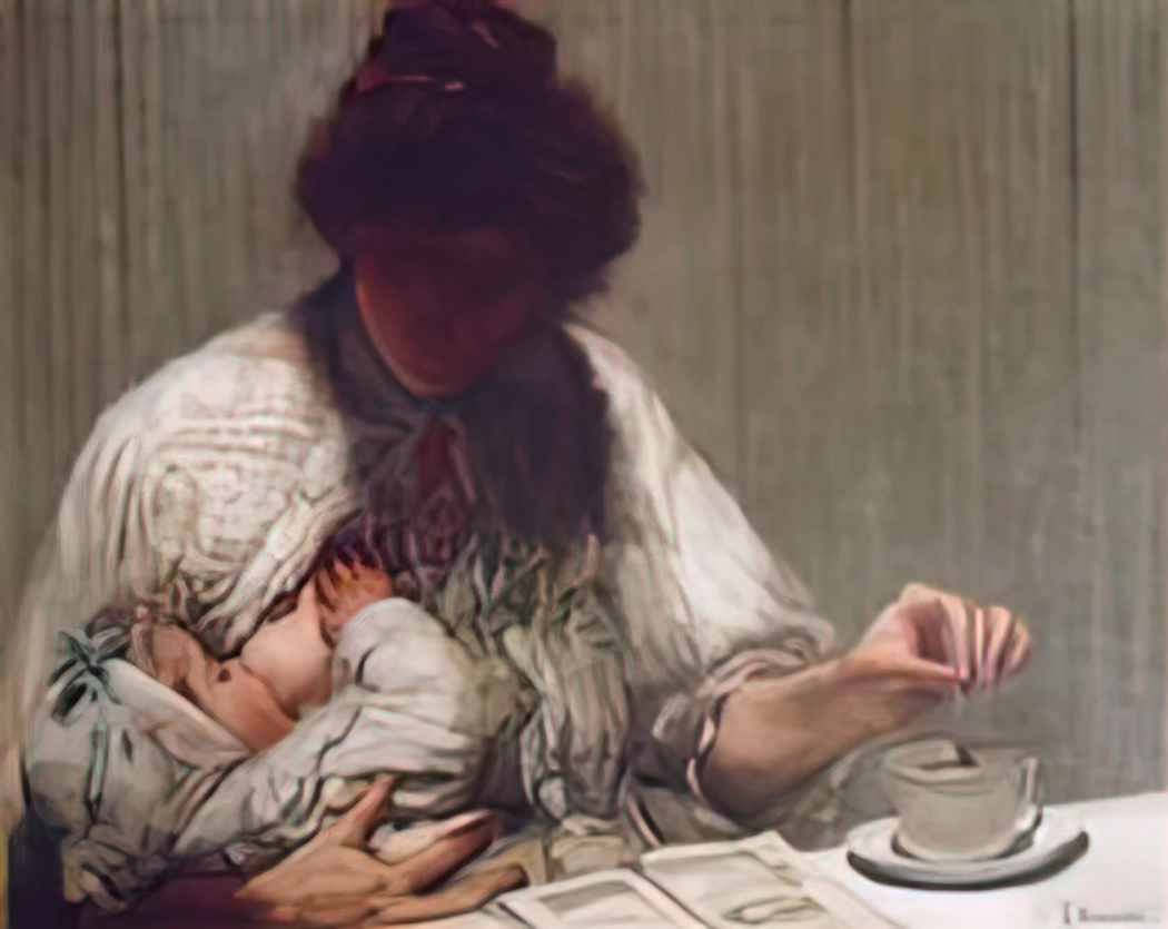 Eliseu Visconti maternidade Art A4 Photo Print