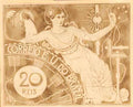 Eliseu Visconti selo 20 reis Art A4 Photo Print