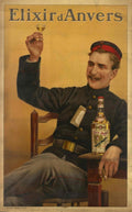 Elixir D Anvers 4 Vintage Retro Advert Poster