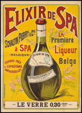 Elixir De Spa Vintage Retro Advert Poster