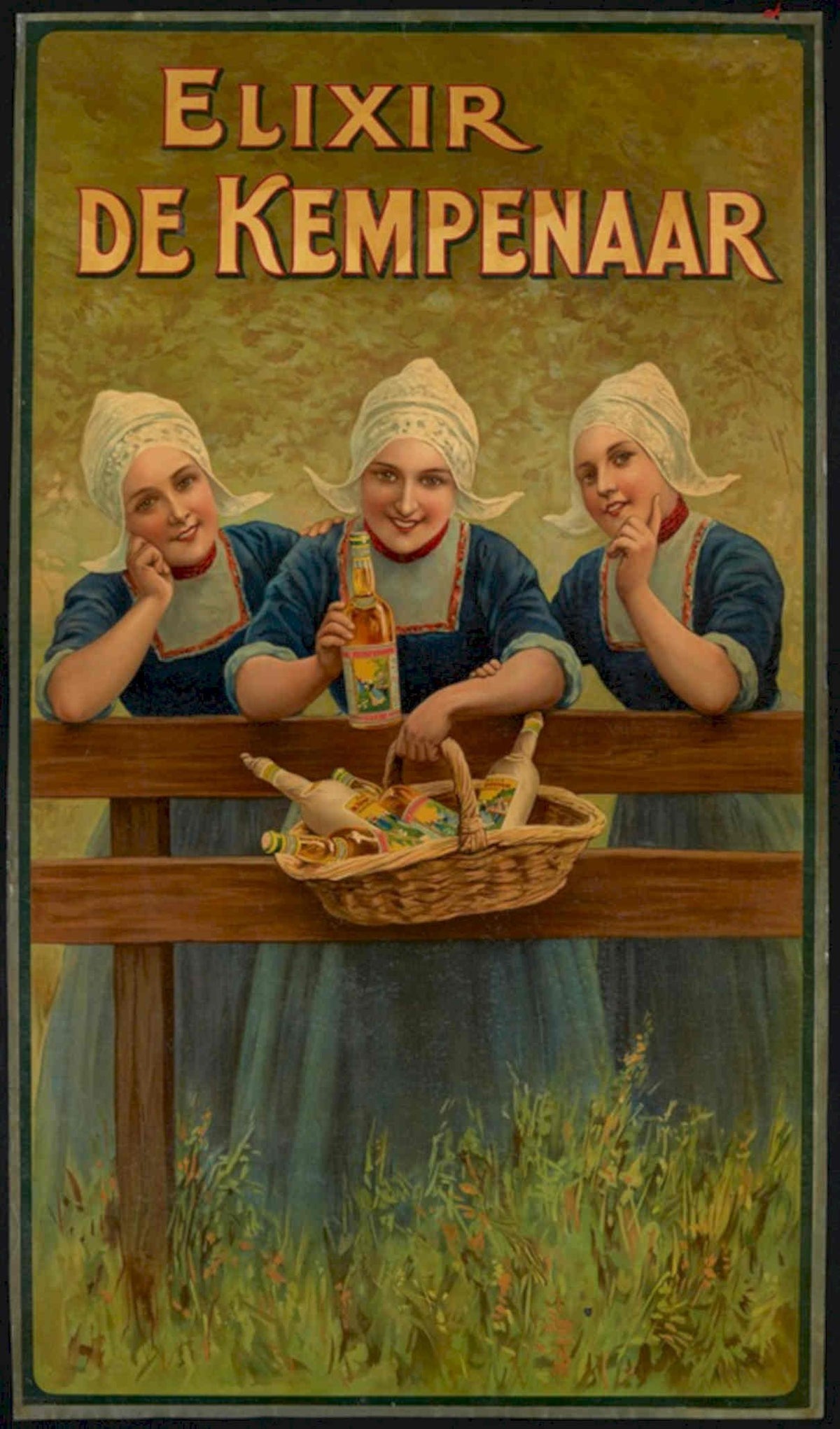 Elixir Kempenaar Women Vintage Retro Advert Poster