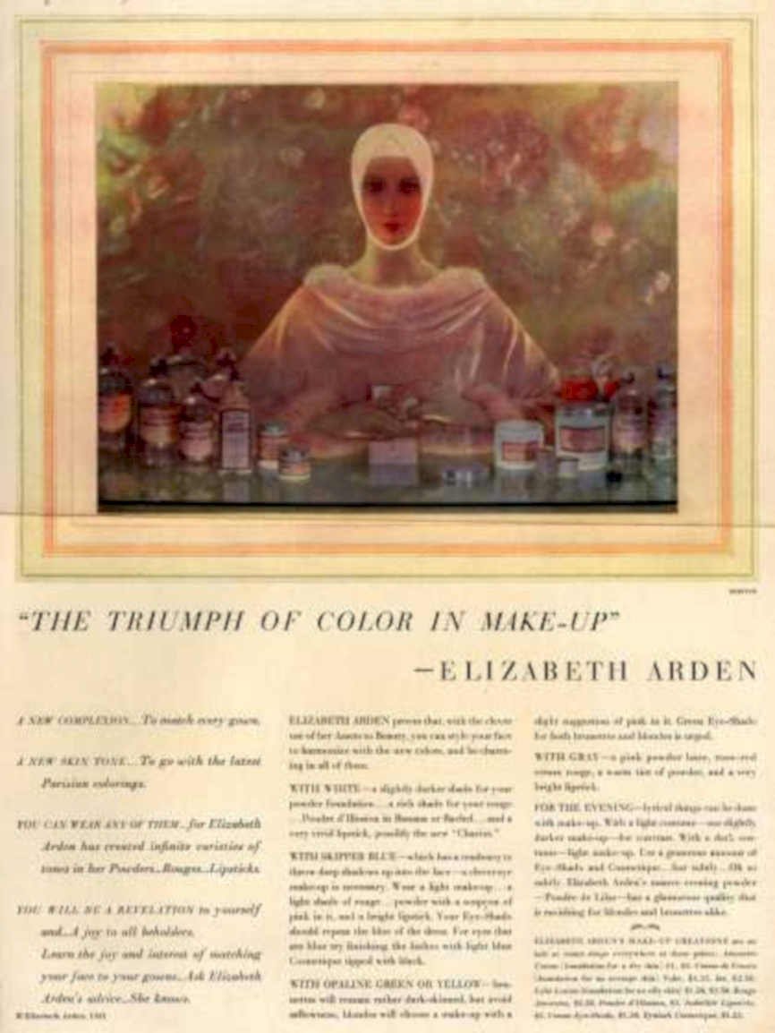 Elizabeth Arden Makeup Vintage Retro Advert Ads A4 Photo Print