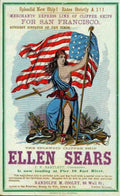 Ellen Sears Clipper Advert Vintage A4 Photo Print