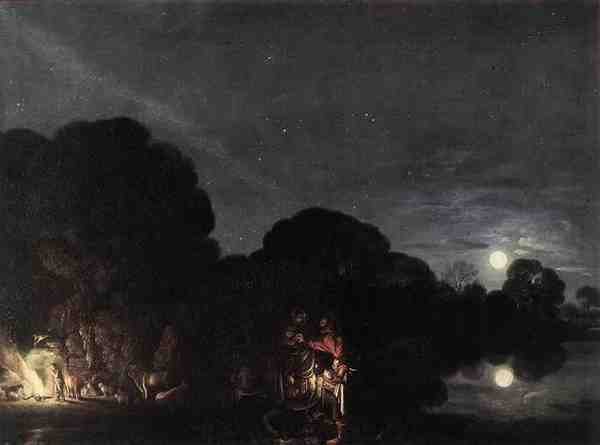 Elsheimer Adam Flight Into Egypt A4 Photo Print