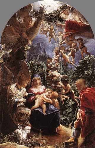 Elsheimer Adam Rest On Flight Into Egypt A4 Photo Print