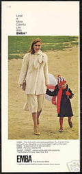 Emba Coat Beach Vintage Retro Advert Ads A4 Photo Print