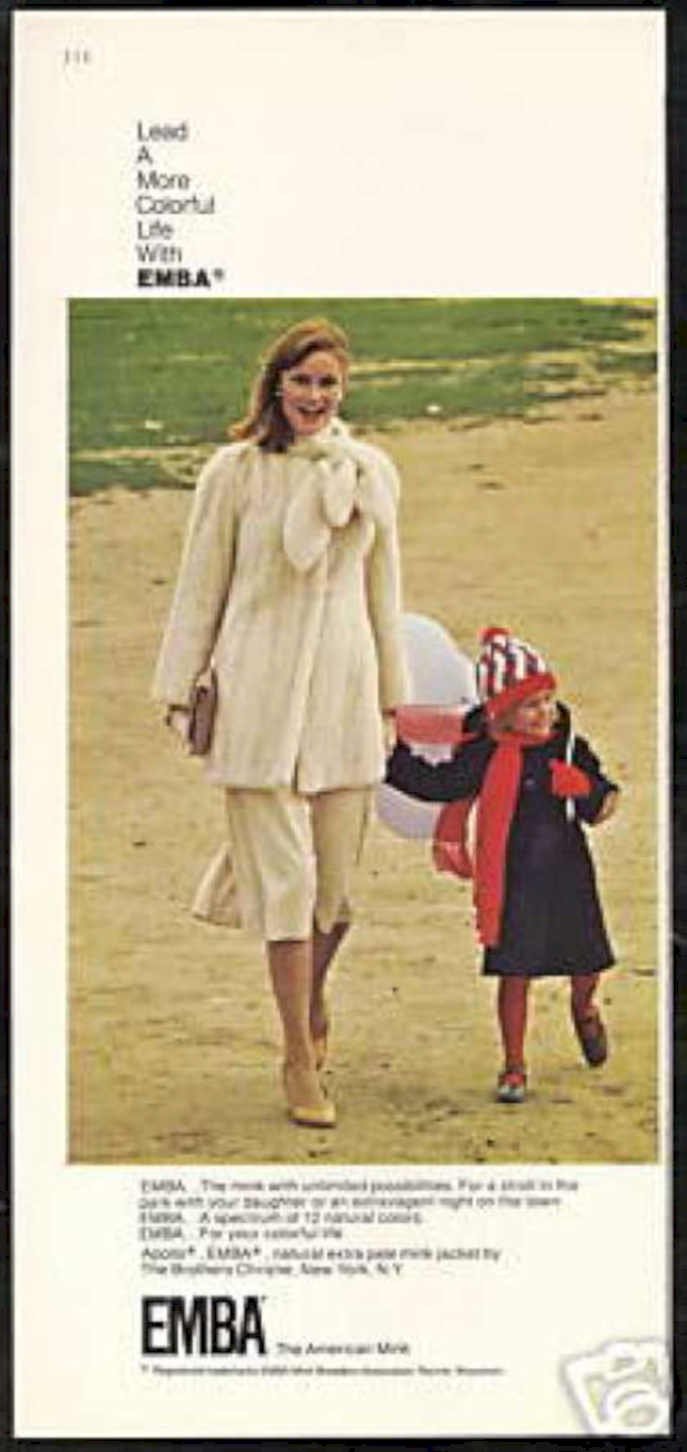 Emba Coat Beach Vintage Retro Advert Ads A4 Photo Print