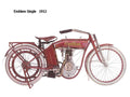 Emblem Single 1912 motorbike A4 Photo Print