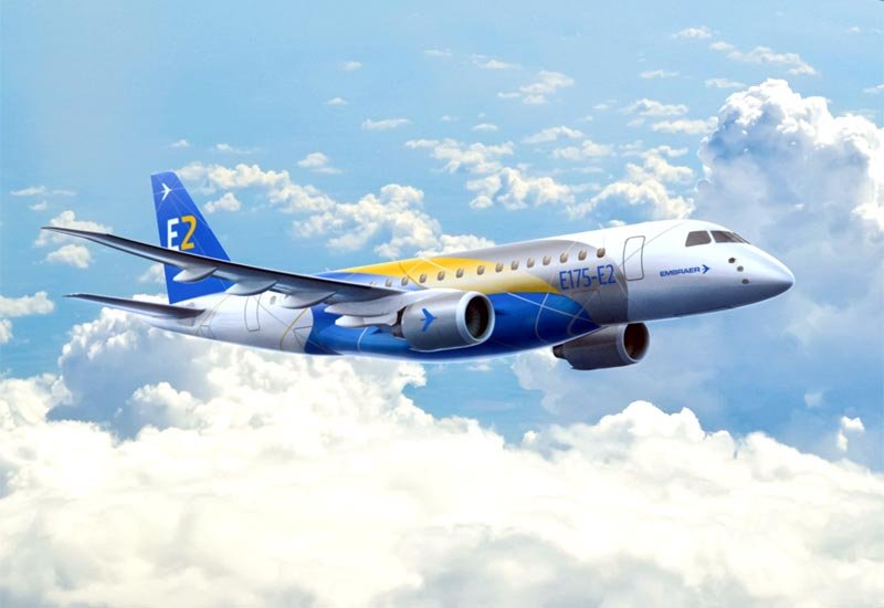 Embraer E2 Ejet Narrowbody Passenger Jet Brazil Military A4 Photo Print