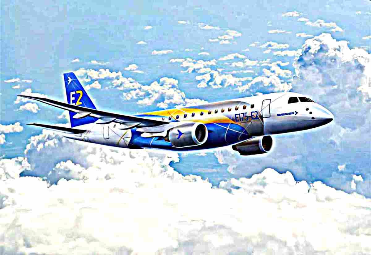 Embraer E2 Ejet Narrowbody Passenger Jet Brazil (2) Military A4 Photo Print