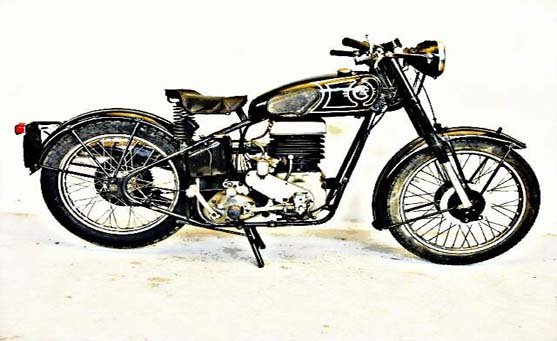 Emc Twin motorbike A4 Photo Print