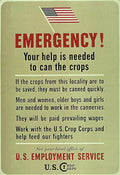 Emergency Crops Poster Vintage Retro Advert Ads A4 Photo Print