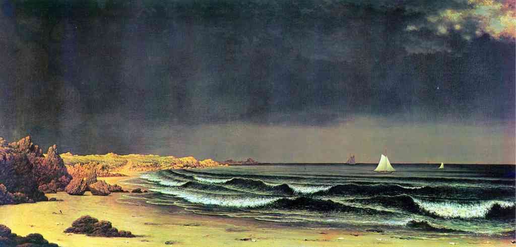 Emerging Storm Narragansett Bay Martin Johnson Heade A4 Photo Print