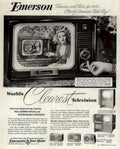 Emerson Television Remote Vintage Retro Advert Ads A4 Photo Print