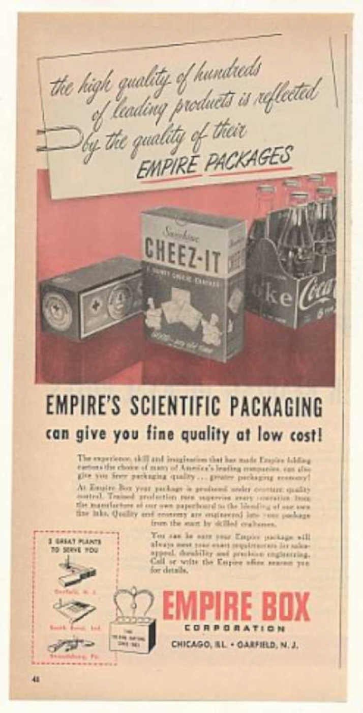 Empire Boxes Products Vintage Retro Advert Ads A4 Photo Print