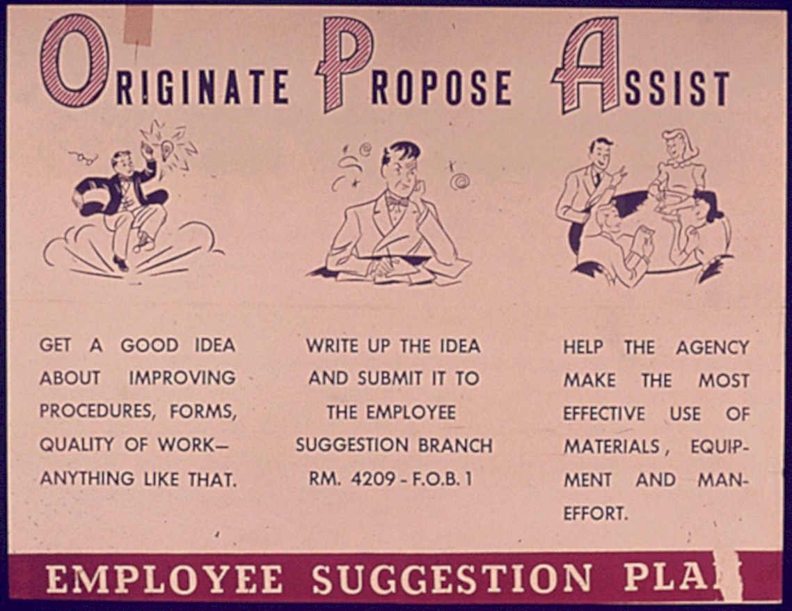 Employee Suggestion Plan Vintage Retro Advert Poster A4 Photo Print
