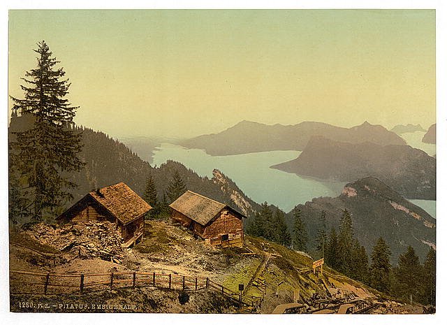 Emsigenalp Pilatus Vintage A4 Photo Print