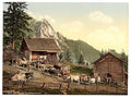 Emsigenalp with Sennhutten Pilatus Vintage A4 Photo Print