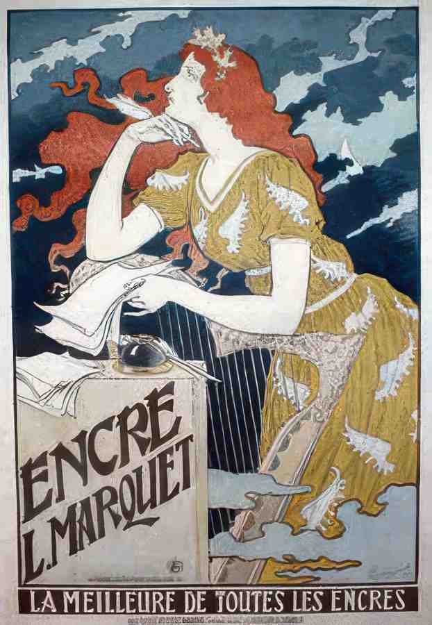 Encre1 Vintage Advert A4 Photo Print