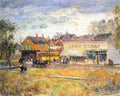 End Of The Tram Oak Park Illinois Hassam Impressionism American A4 Photo Print