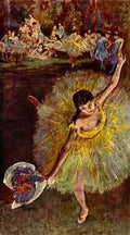 End of the arabesque by Degas A4 Photo Print